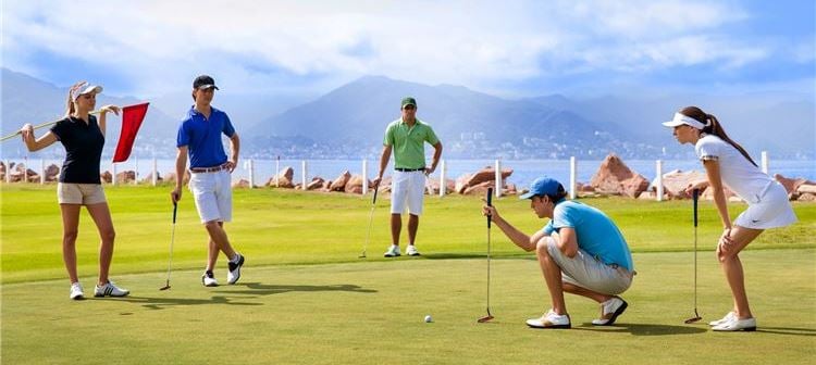 Golfe no Grand Velas Riviera Maya, México Golfe no Grand Velas Riviera Maya, México