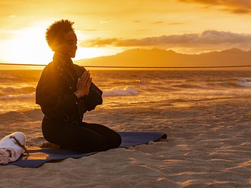 woman enjoying wellness experiences